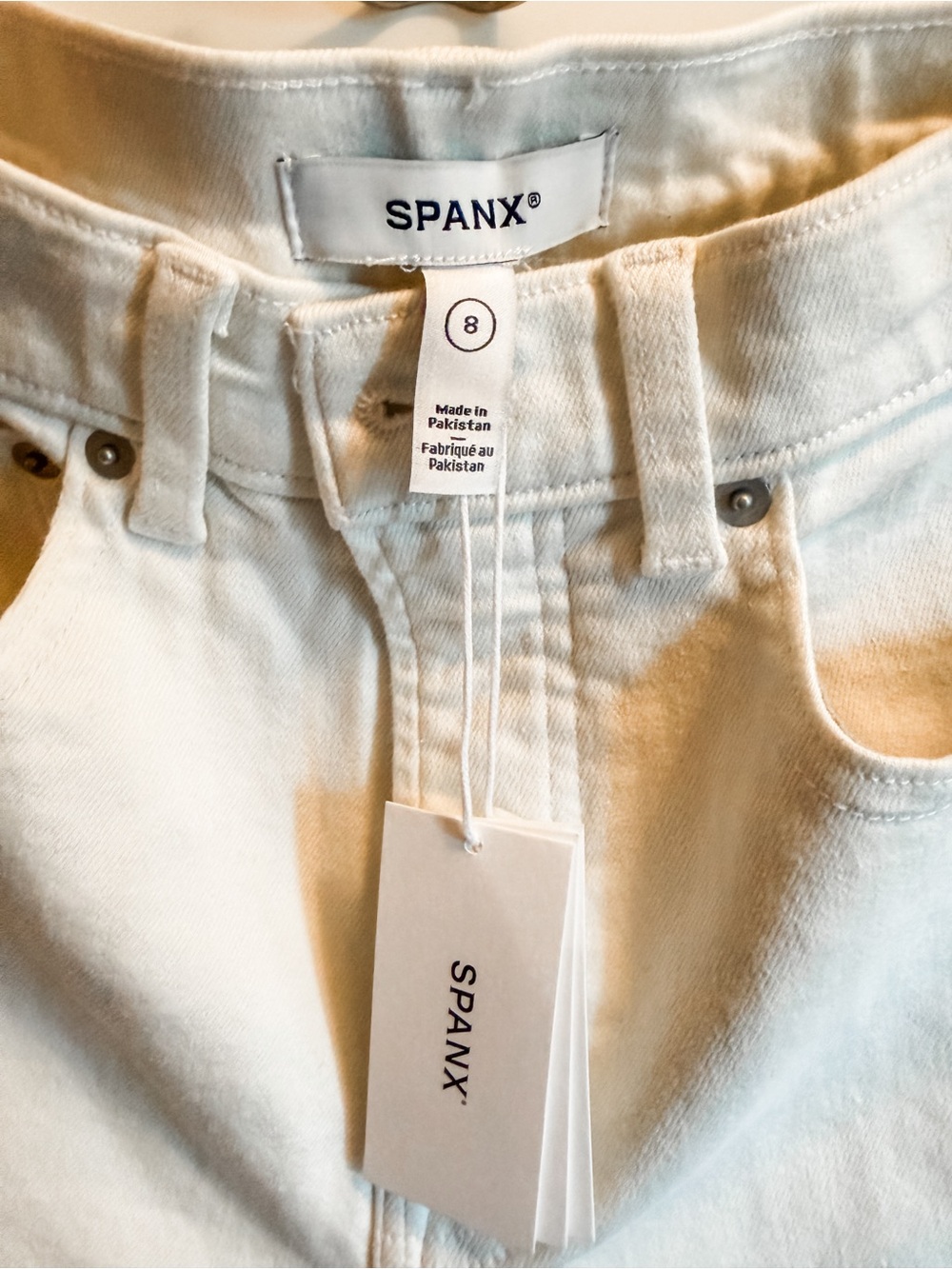 NWT SPANX White High-Rise Sculpting Jeans